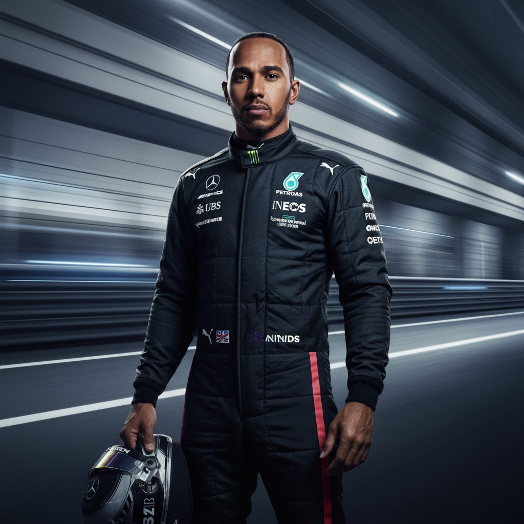 Visual representation of lewis hamilton