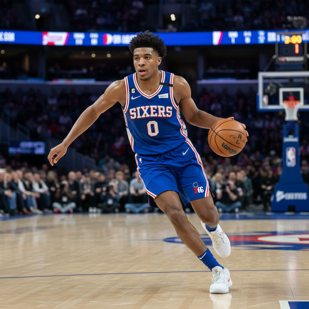 Visual representation of tyrese maxey