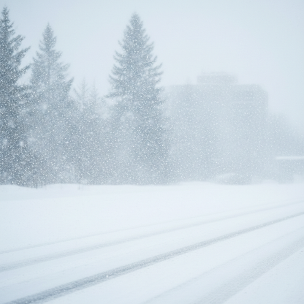 Visual representation of heavy snow warning