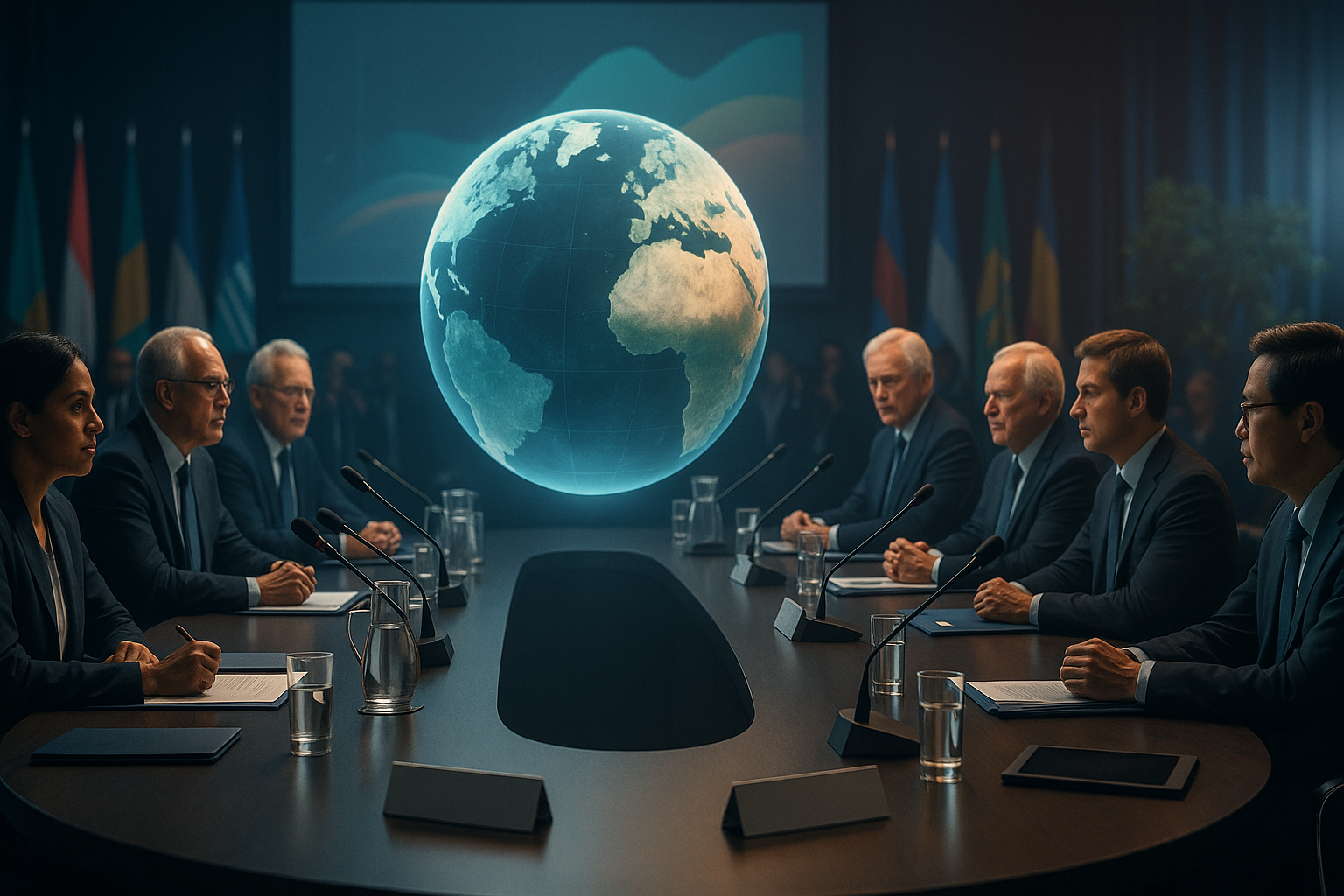 Visual representation of UN Climate Summit 2024: World leaders convene to negotiate new emissions targets and climate finance commitments