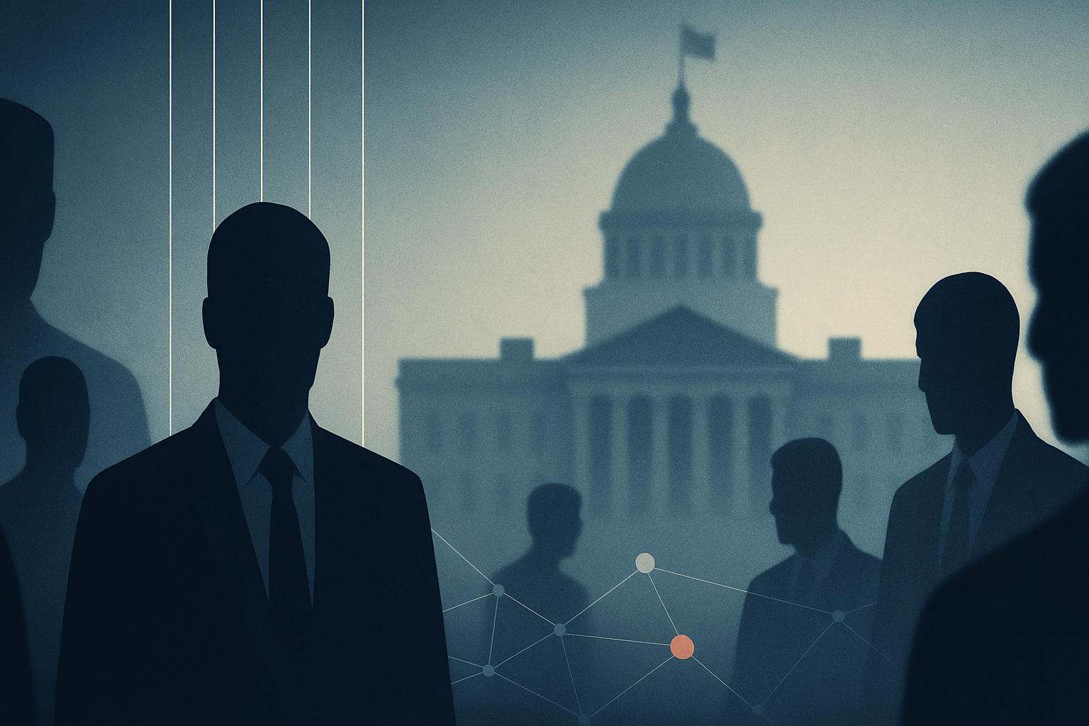 Visual representation of Debates around the alleged ‘deep state’ influence in recent government decisions