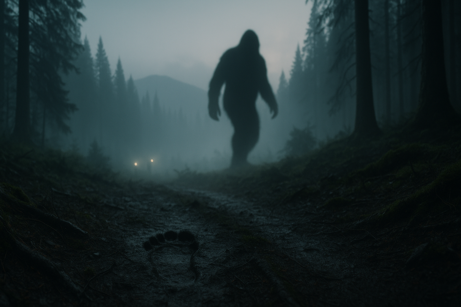 Visual representation of Recent Bigfoot sighting reported in the Pacific Northwest sparks renewed search efforts