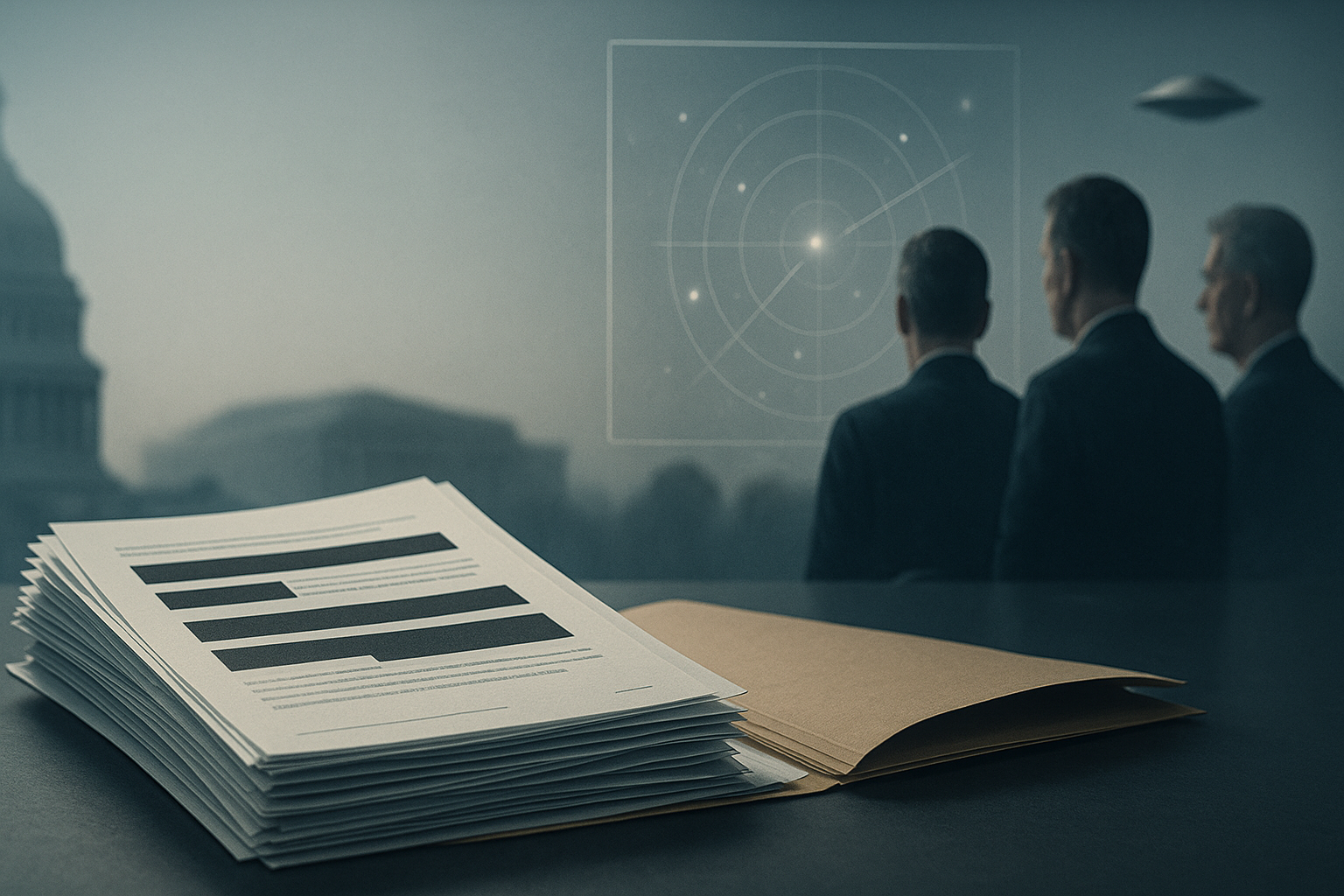 Visual representation of Recent U.S. government's Unidentified Aerial Phenomena (UAP) report declassified and its analysis by defense experts