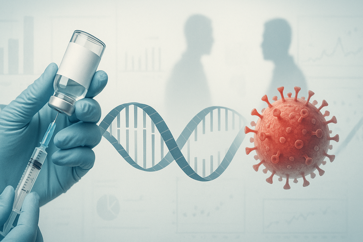 Visual representation of Debate over the safety and efficacy of the new mRNA HIV vaccine candidate following recent clinical trial results