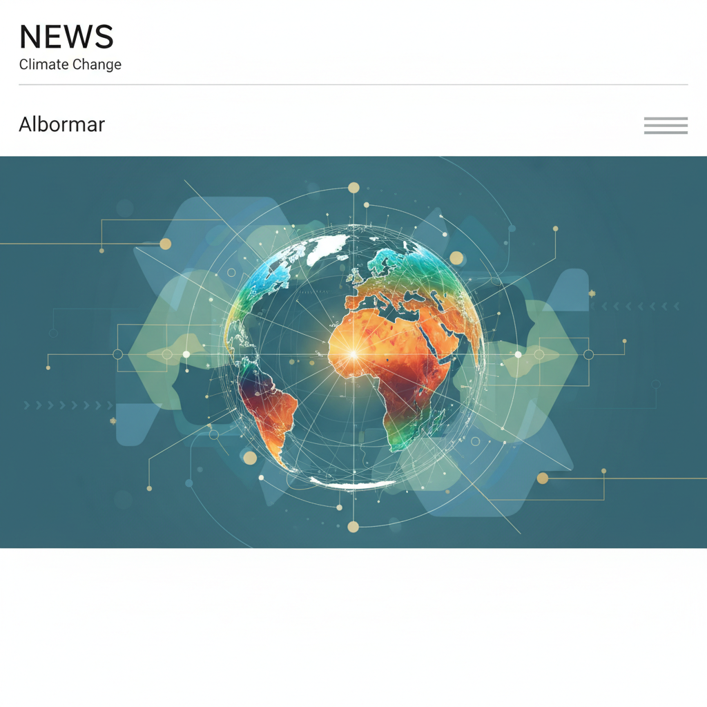 Visual representation of UN Climate Change Conference (COP29) preparations and key negotiation points for global emissions targets