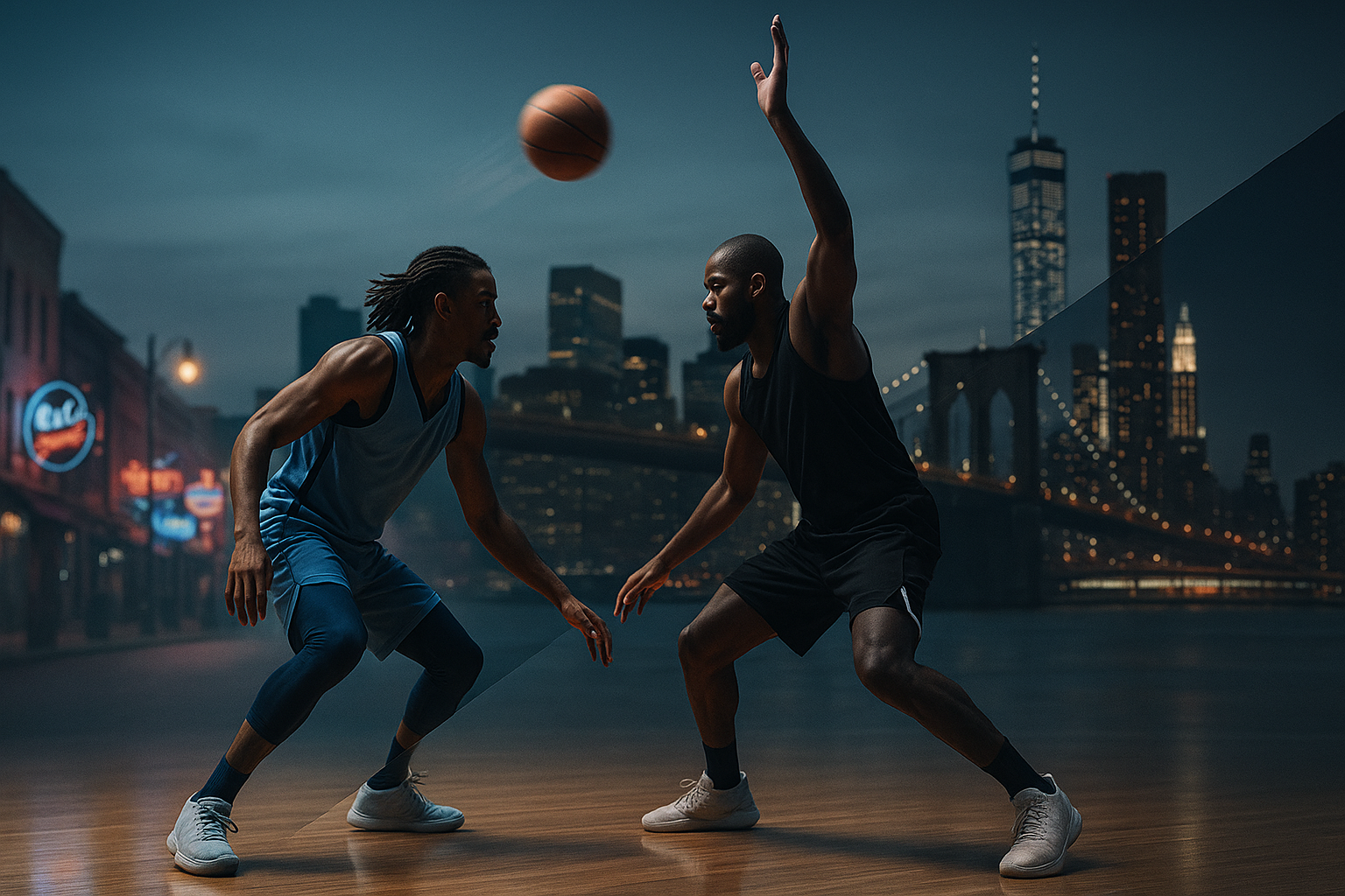 Visual representation of grizzlies vs nets