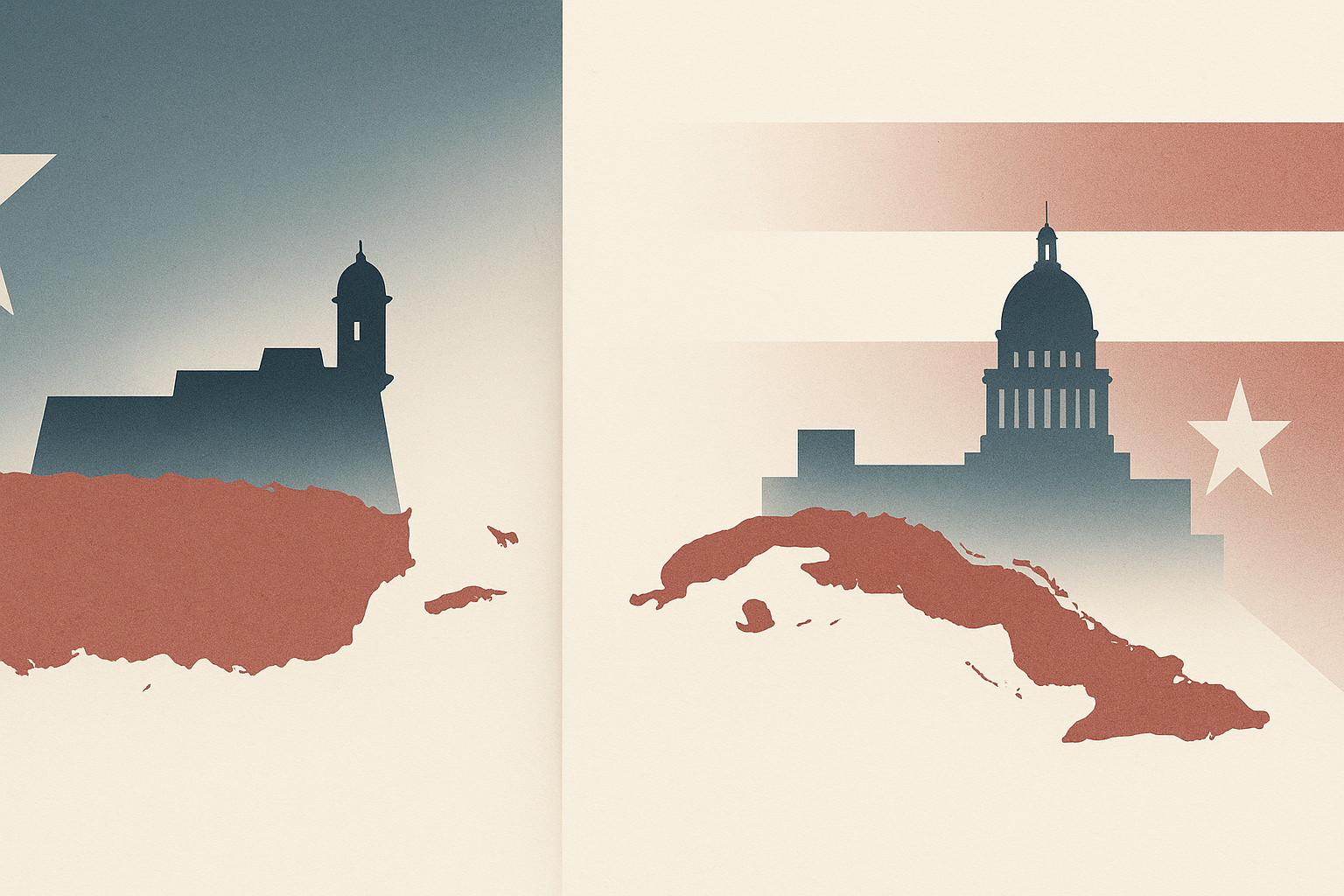 Visual representation of puerto rico vs cuba