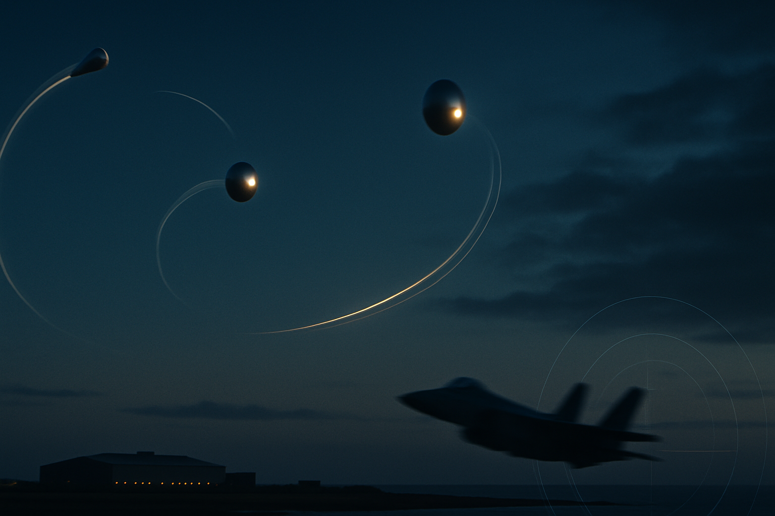 Visual representation of Pentagon releases new UAP videos showing unexplained aerial maneuvers by unidentified objects