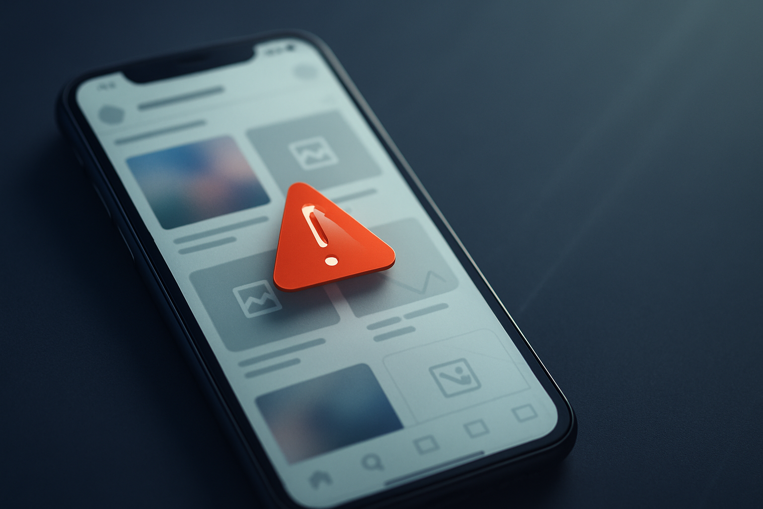 Visual representation of instagram down