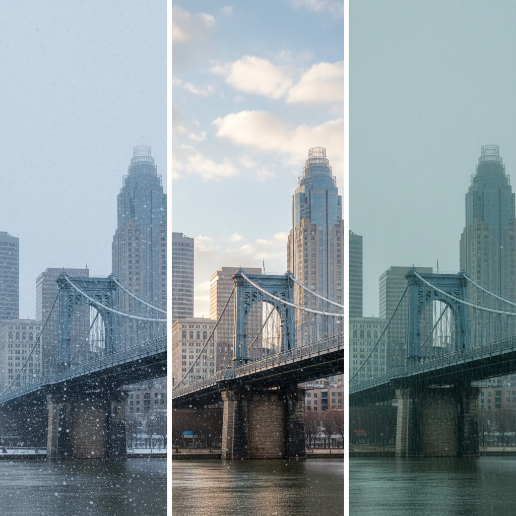 Visual representation of cincinnati weather