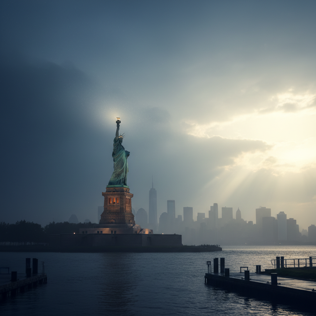 Visual representation of weather new york