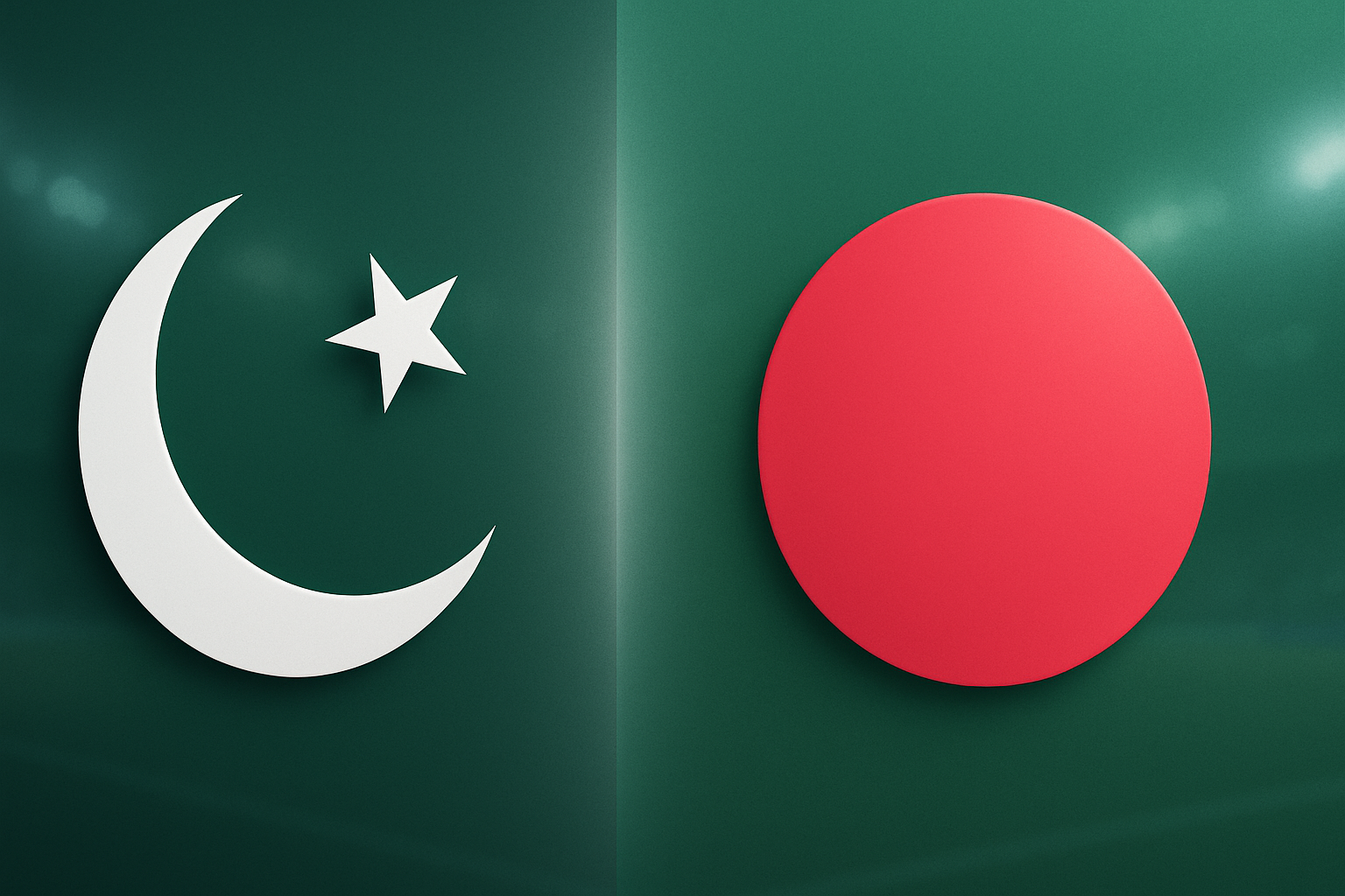 Visual representation of pakistan vs bangladesh