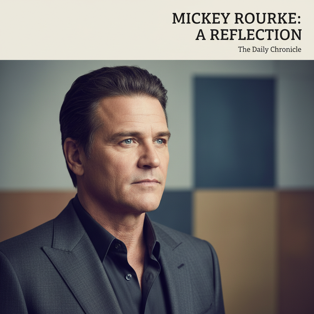 Visual representation of mickey rourke