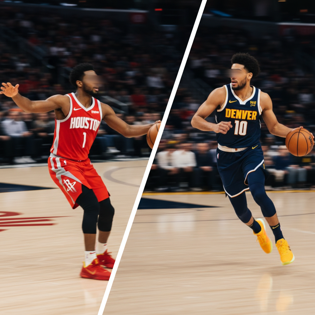 Visual representation of rockets vs nuggets