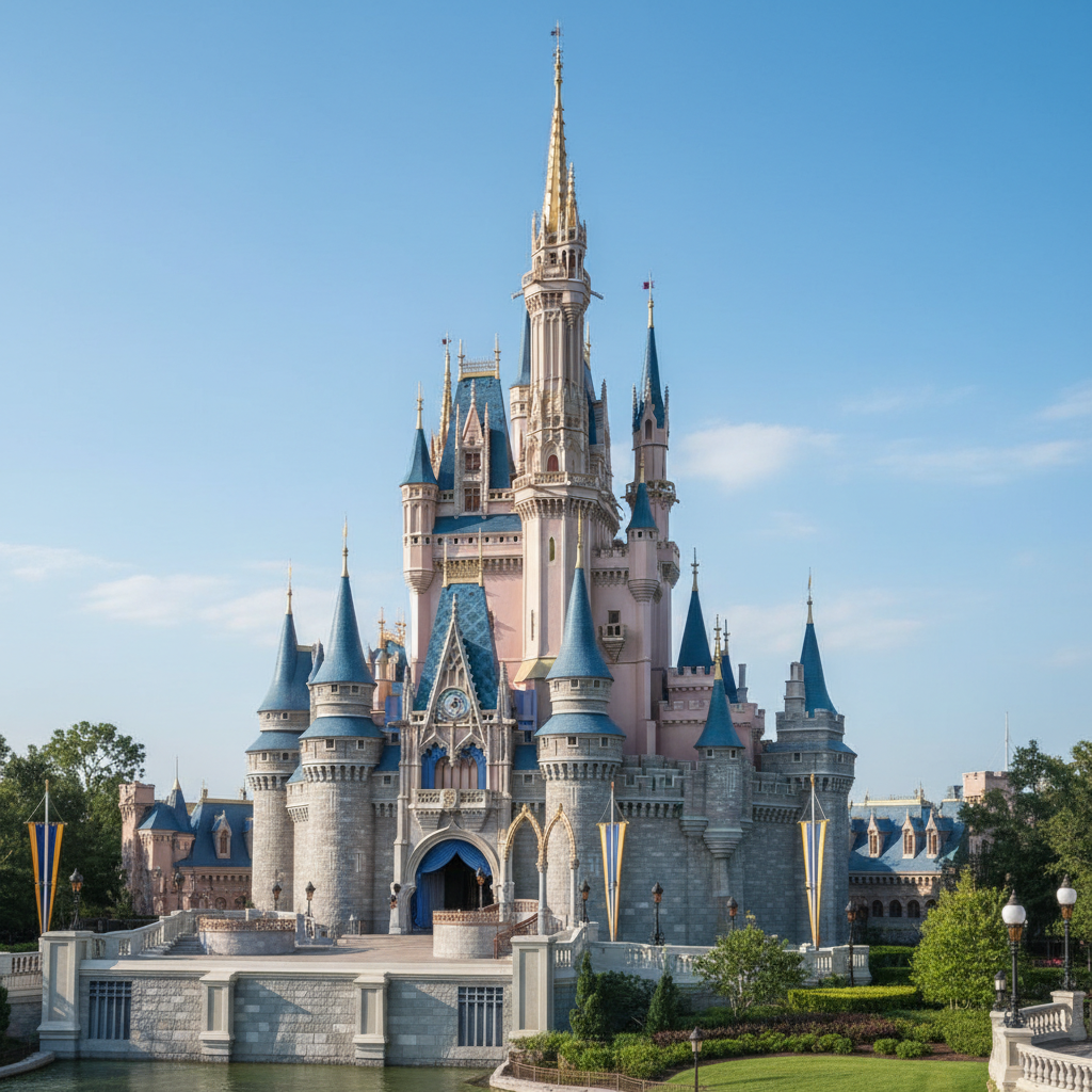 Visual representation of disney world