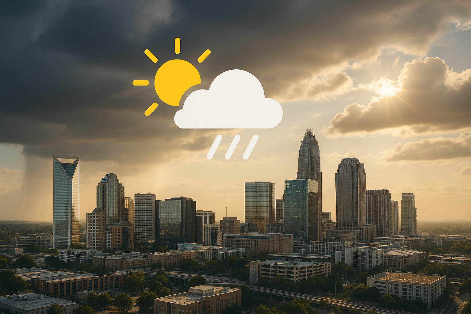 Visual representation of charlotte weather