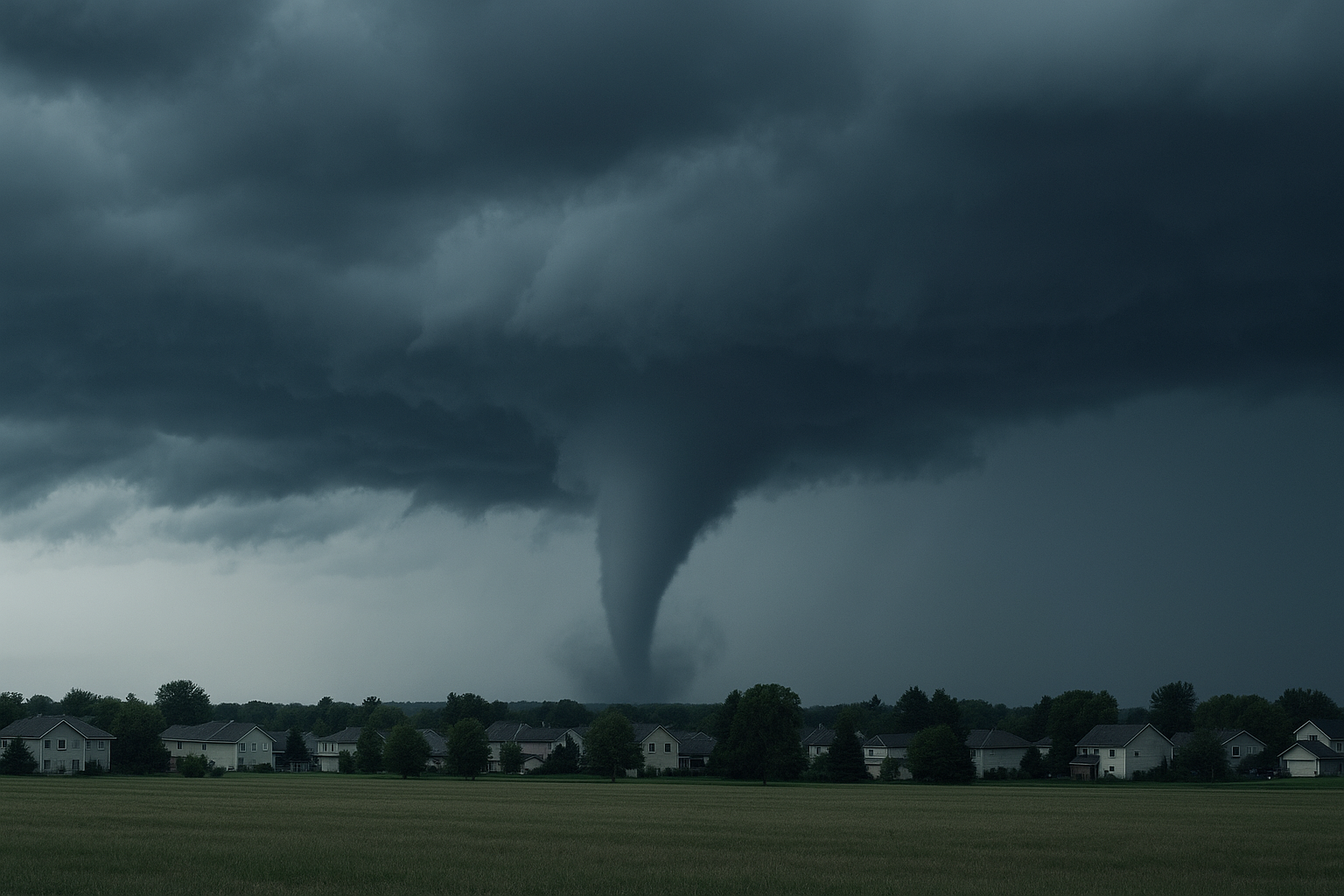 Visual representation of tornado warning near me