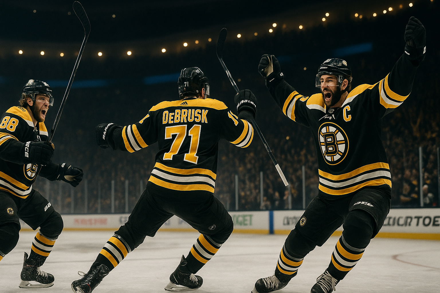 Visual representation of bruins score