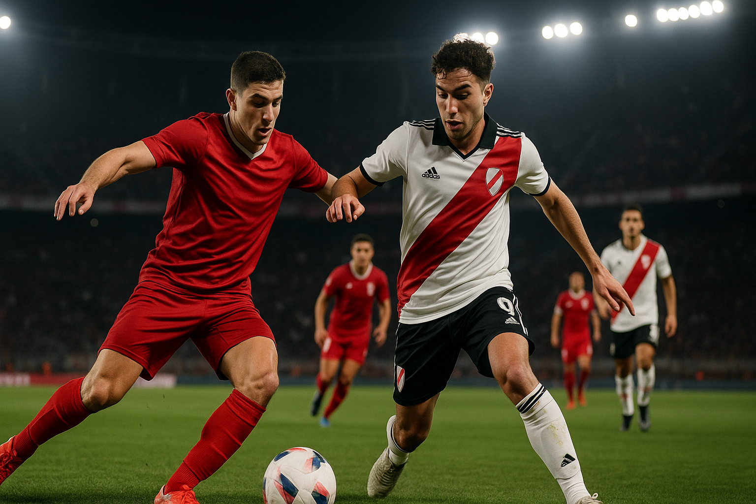 Visual representation of huracán - river plate