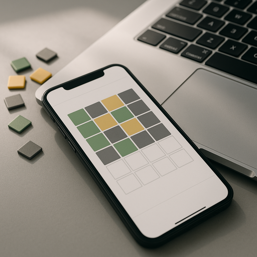 Visual representation of today's wordle