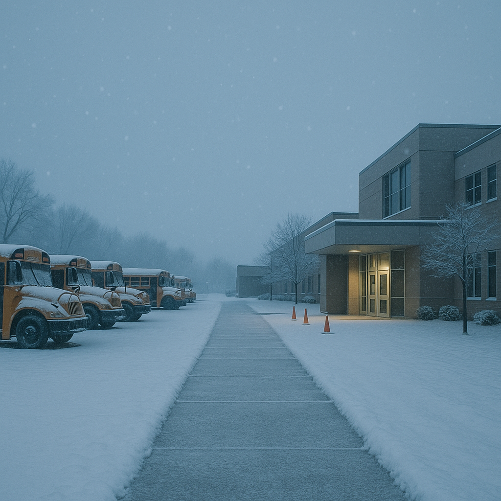 Visual representation of school closings mn