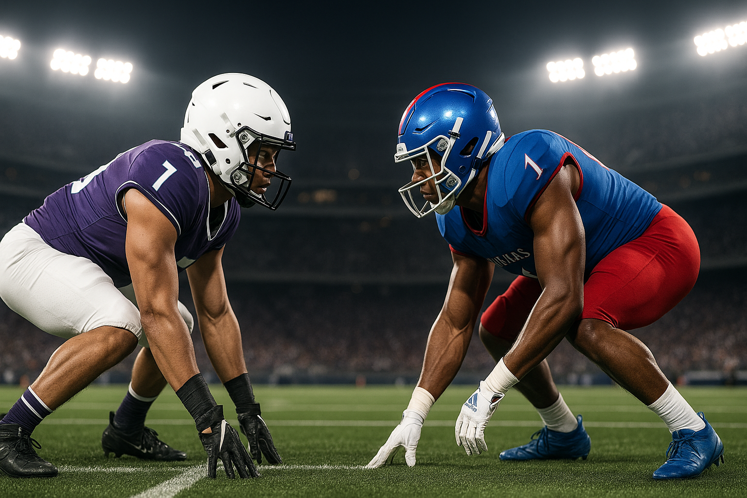 Visual representation of tcu vs kansas