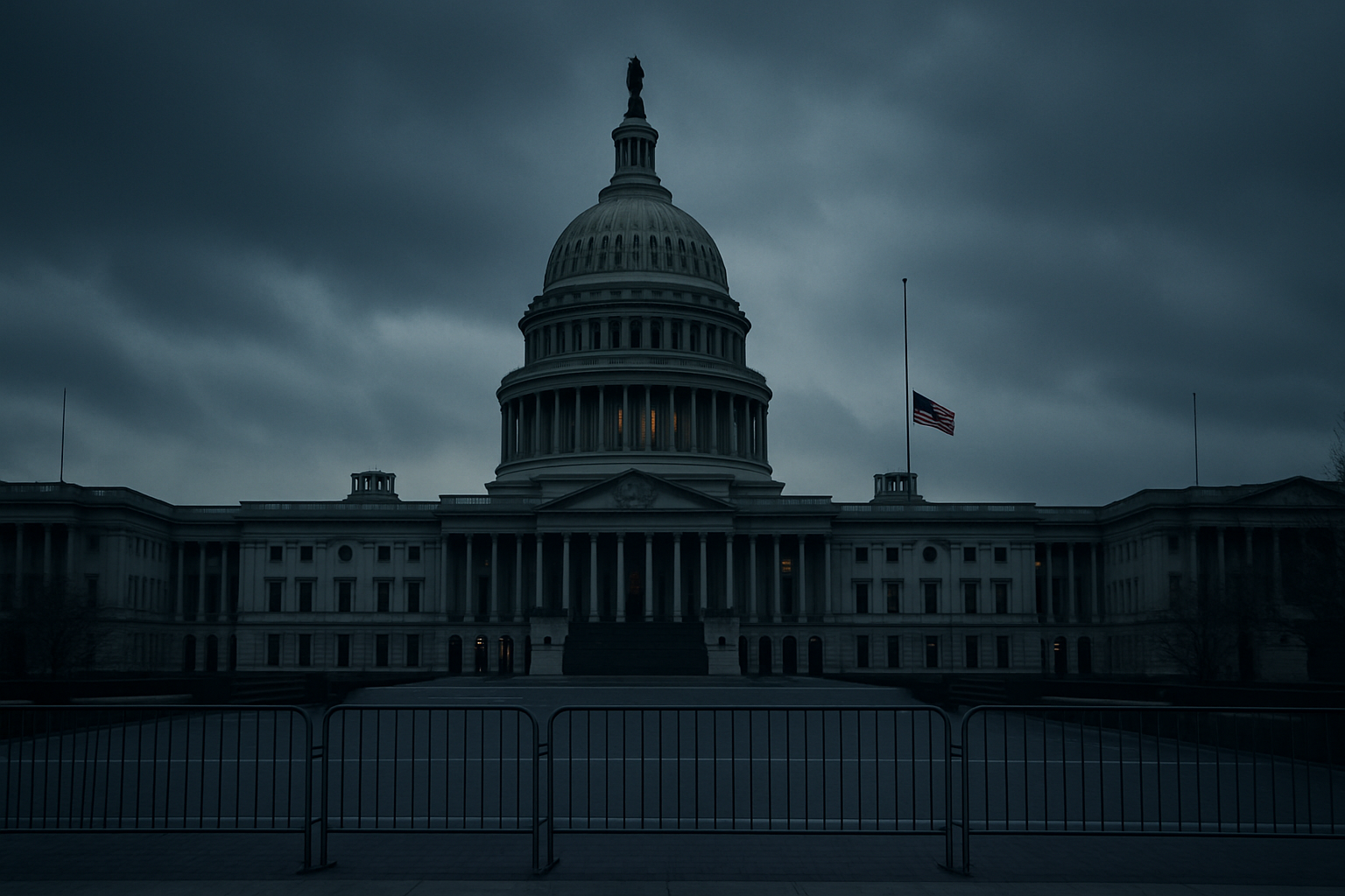 Visual representation of government shutdown 2026