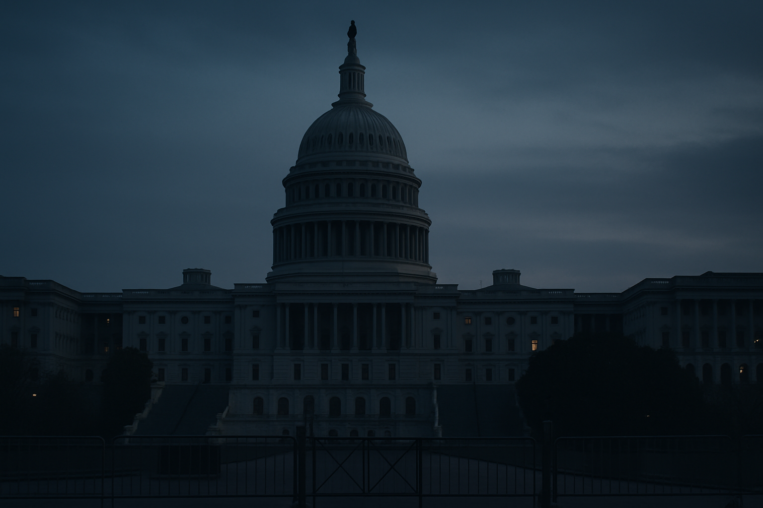 Visual representation of government shutdown