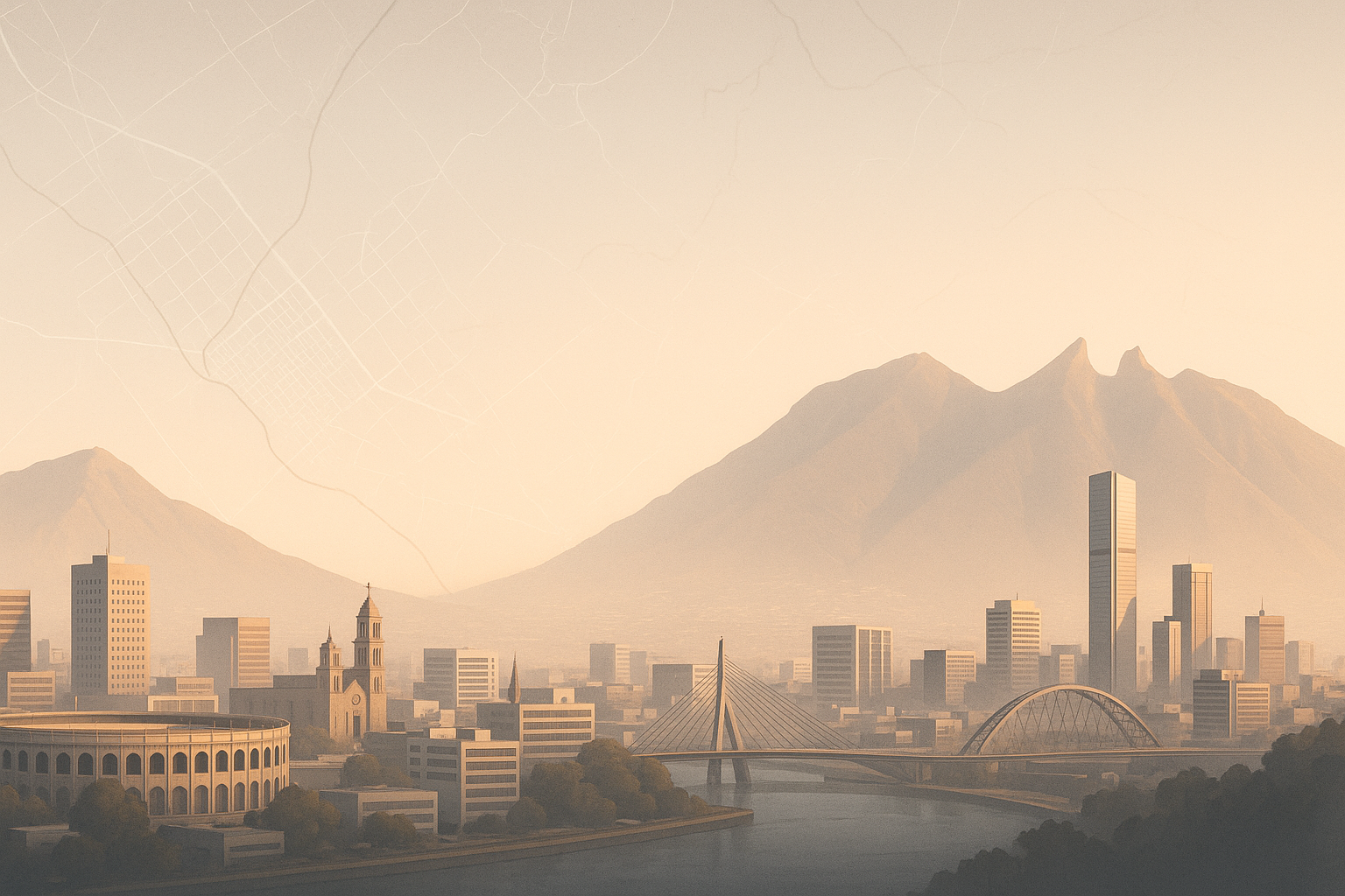 Visual representation of juárez - monterrey