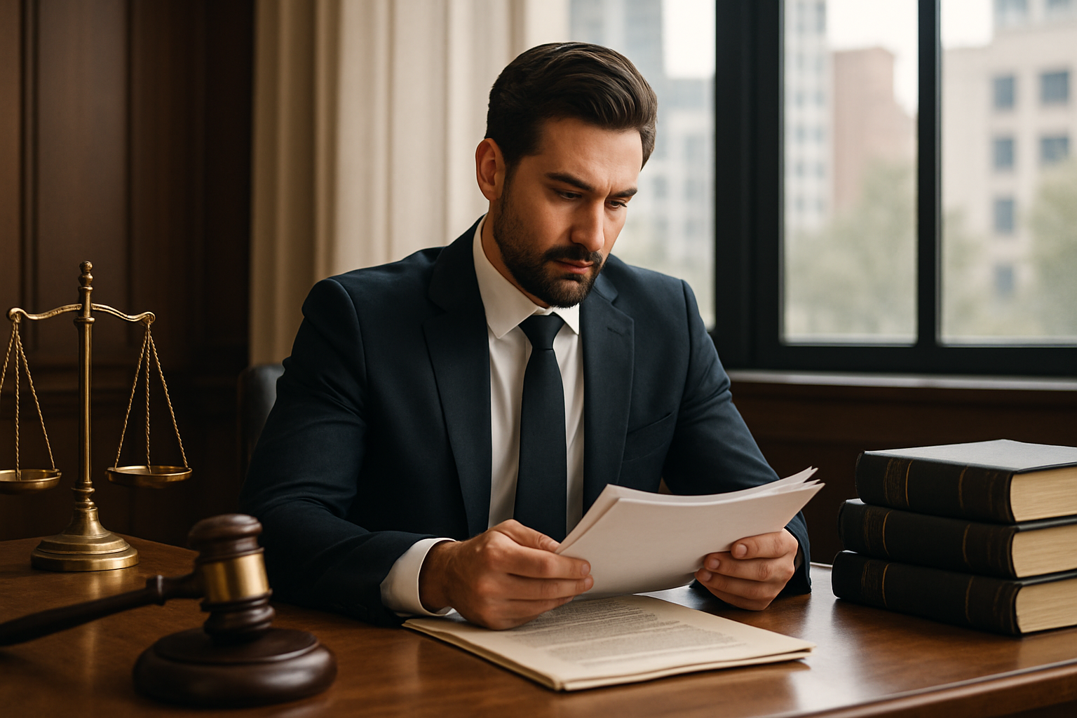 Visual representation of criminal attorney