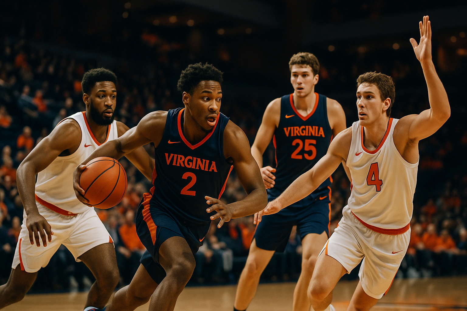 Visual representation of virginia basketball