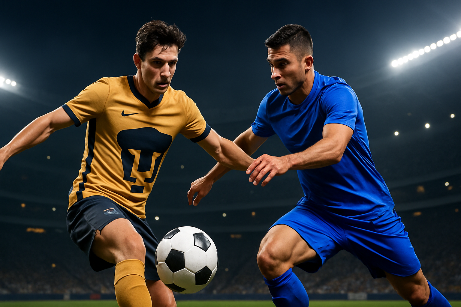 Visual representation of pumas - cruz azul