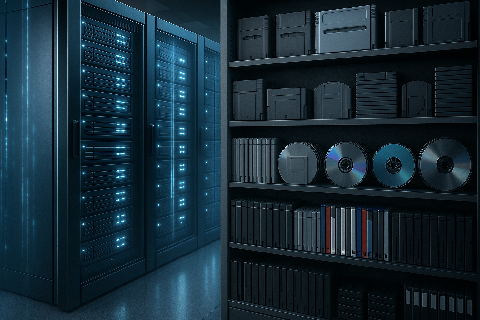 Visual representation of 385tb myrient video game archive