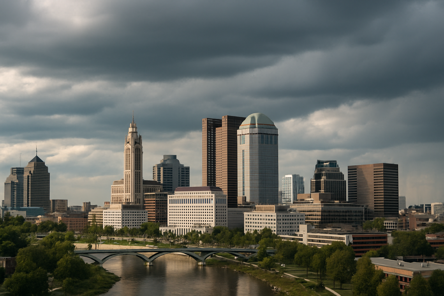 Visual representation of columbus weather