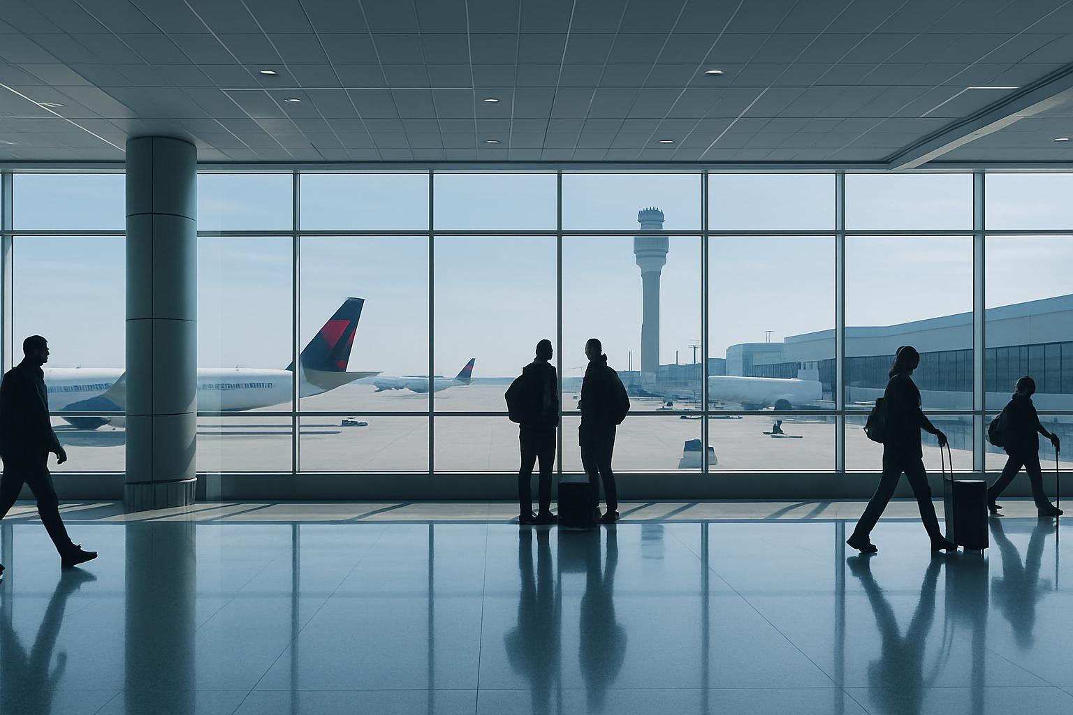 Visual representation of atlanta airport