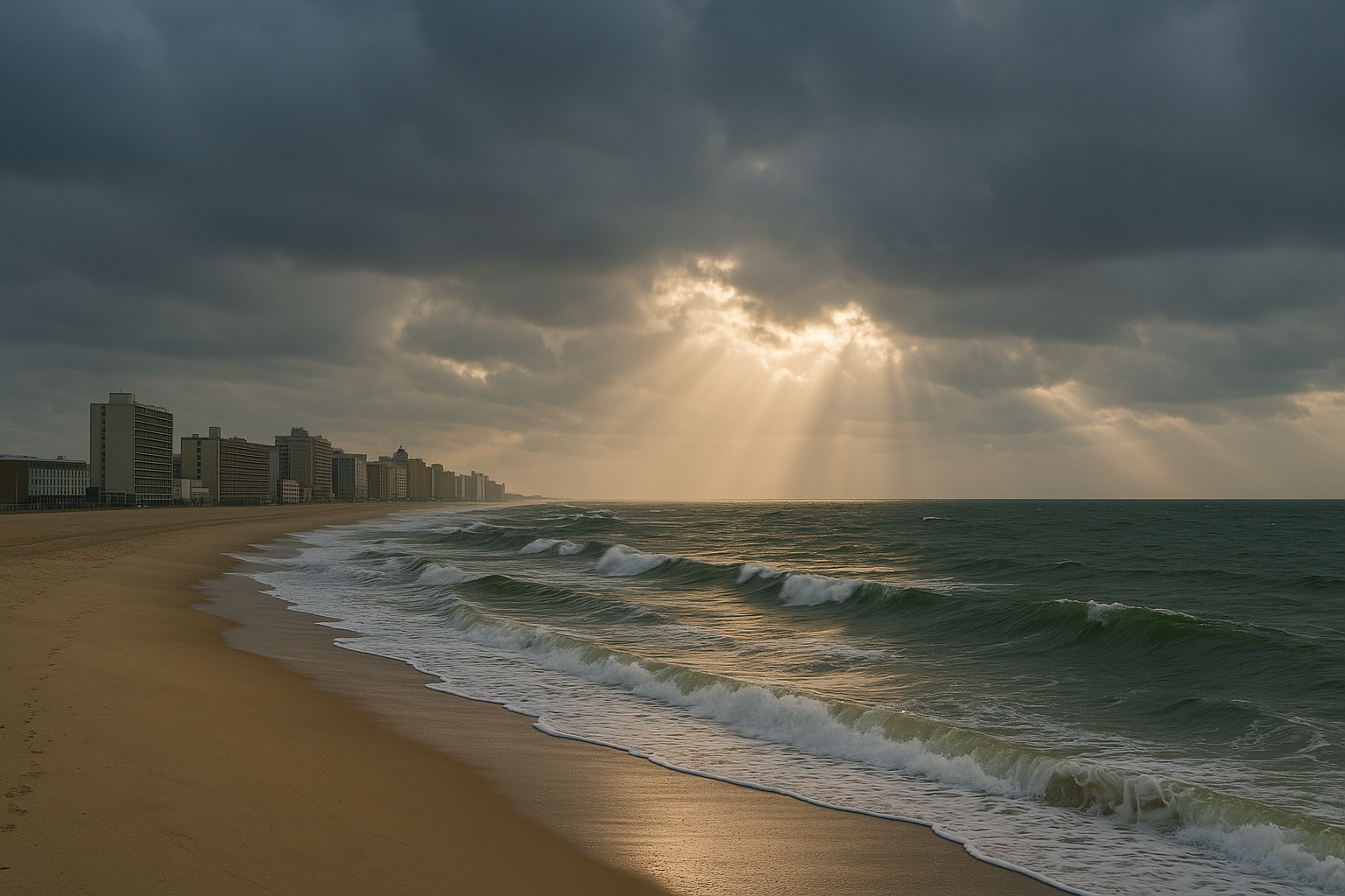 Visual representation of weather virginia beach