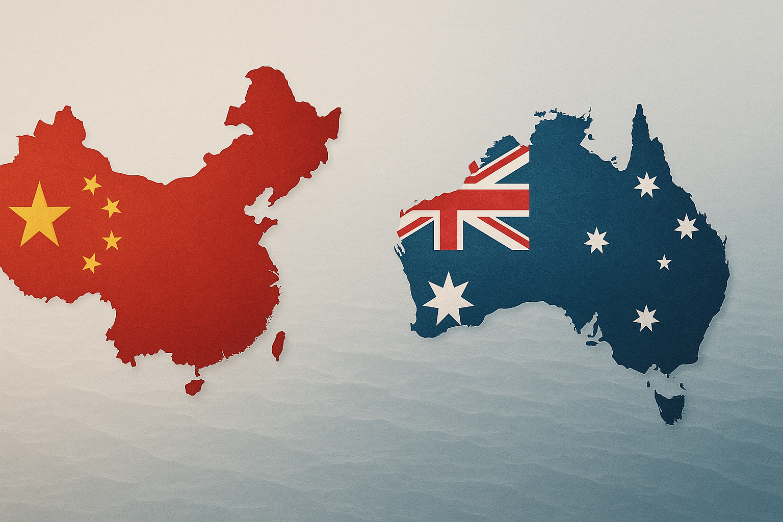 Visual representation of china vs australia