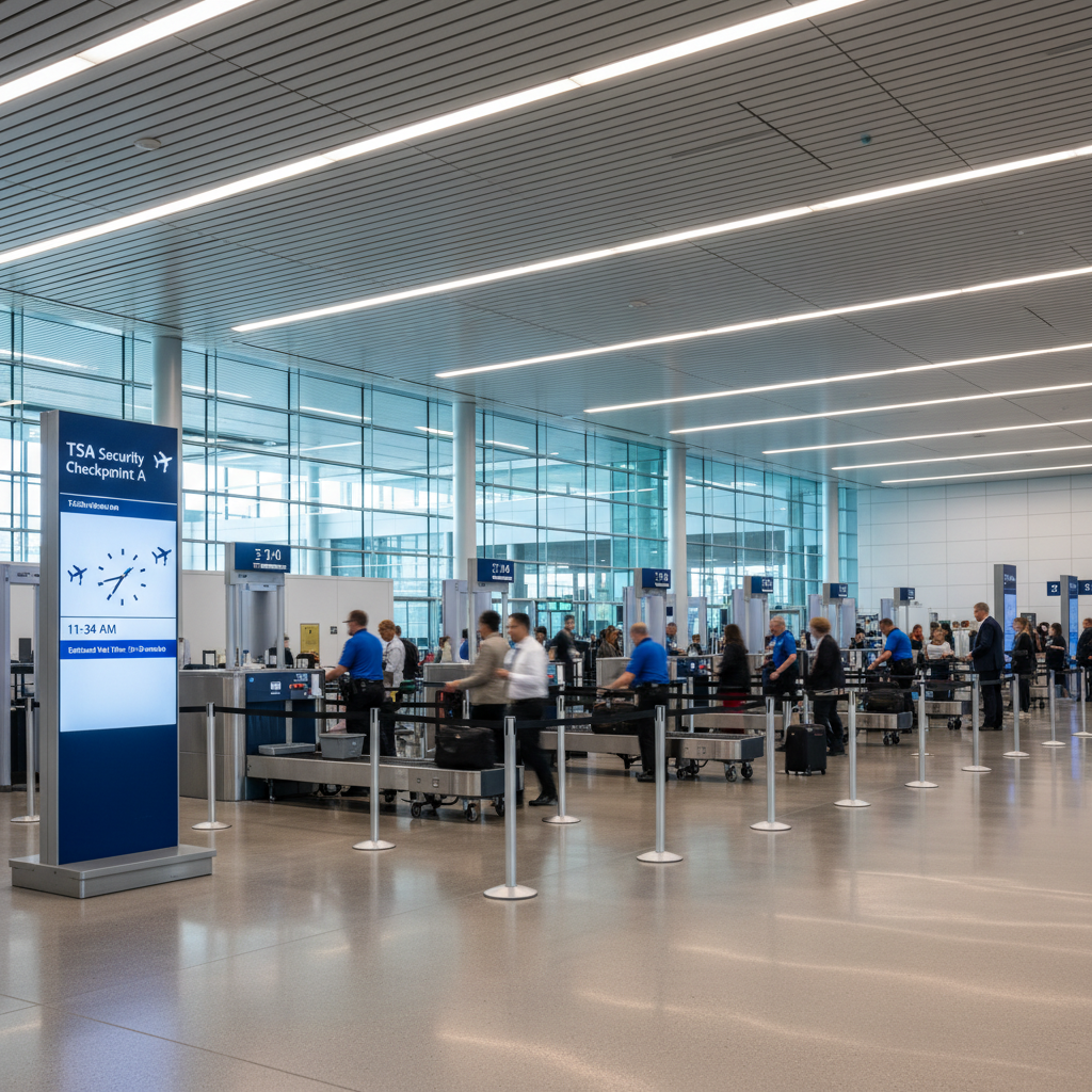 Visual representation of jfk tsa wait times