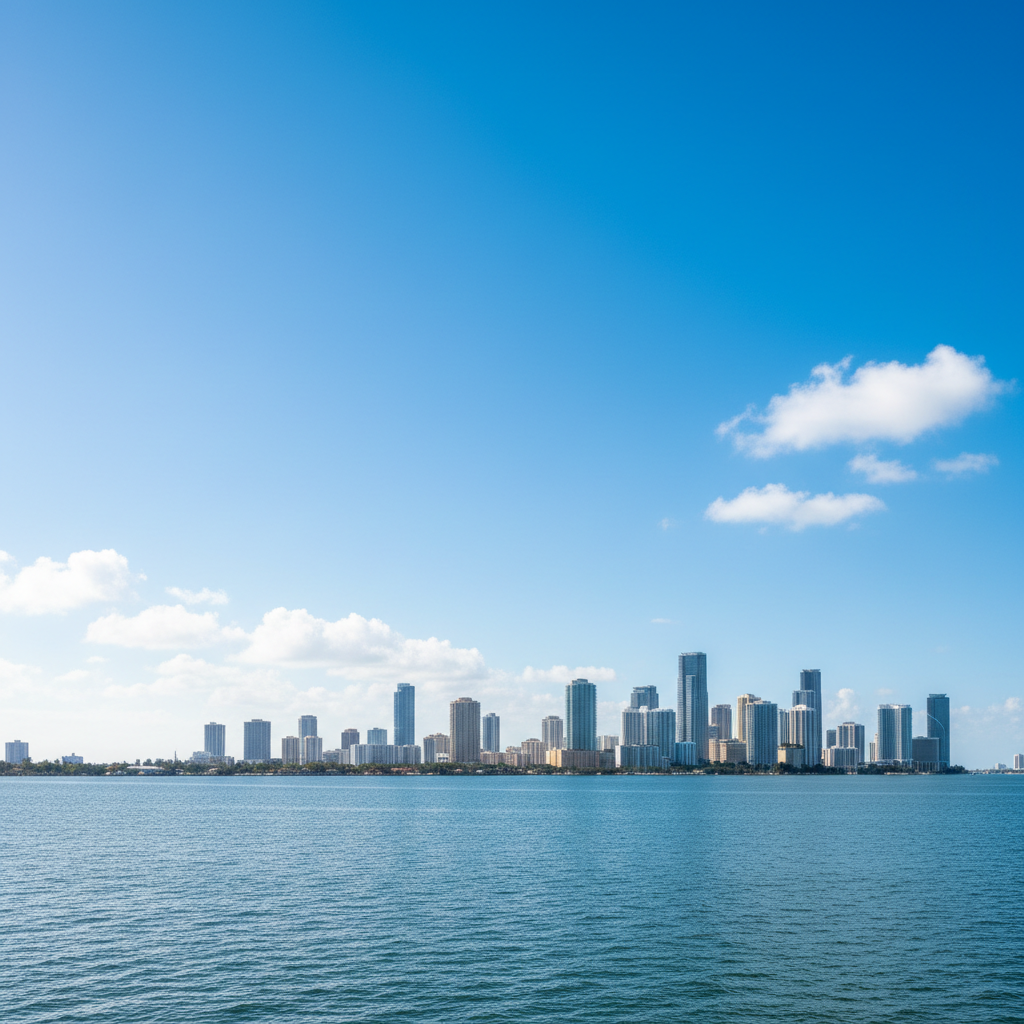 Visual representation of weather miami