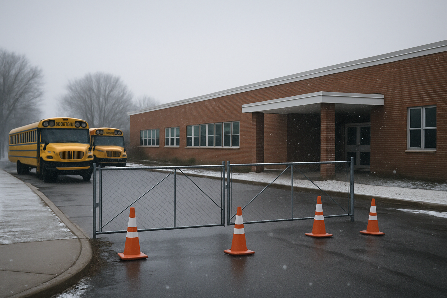 Visual representation of school cancellations