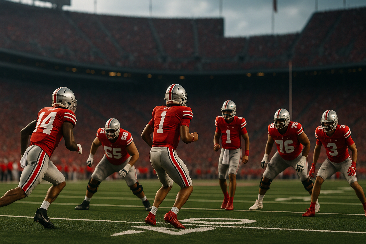 Visual representation of ohio state football