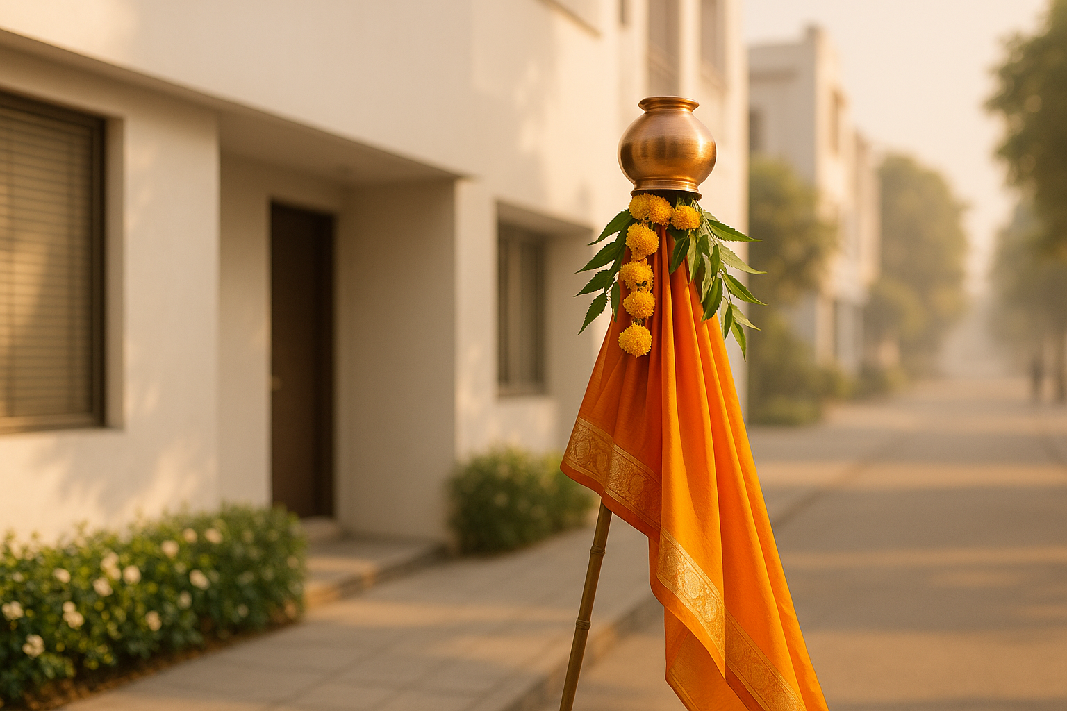 Visual representation of gudi padwa