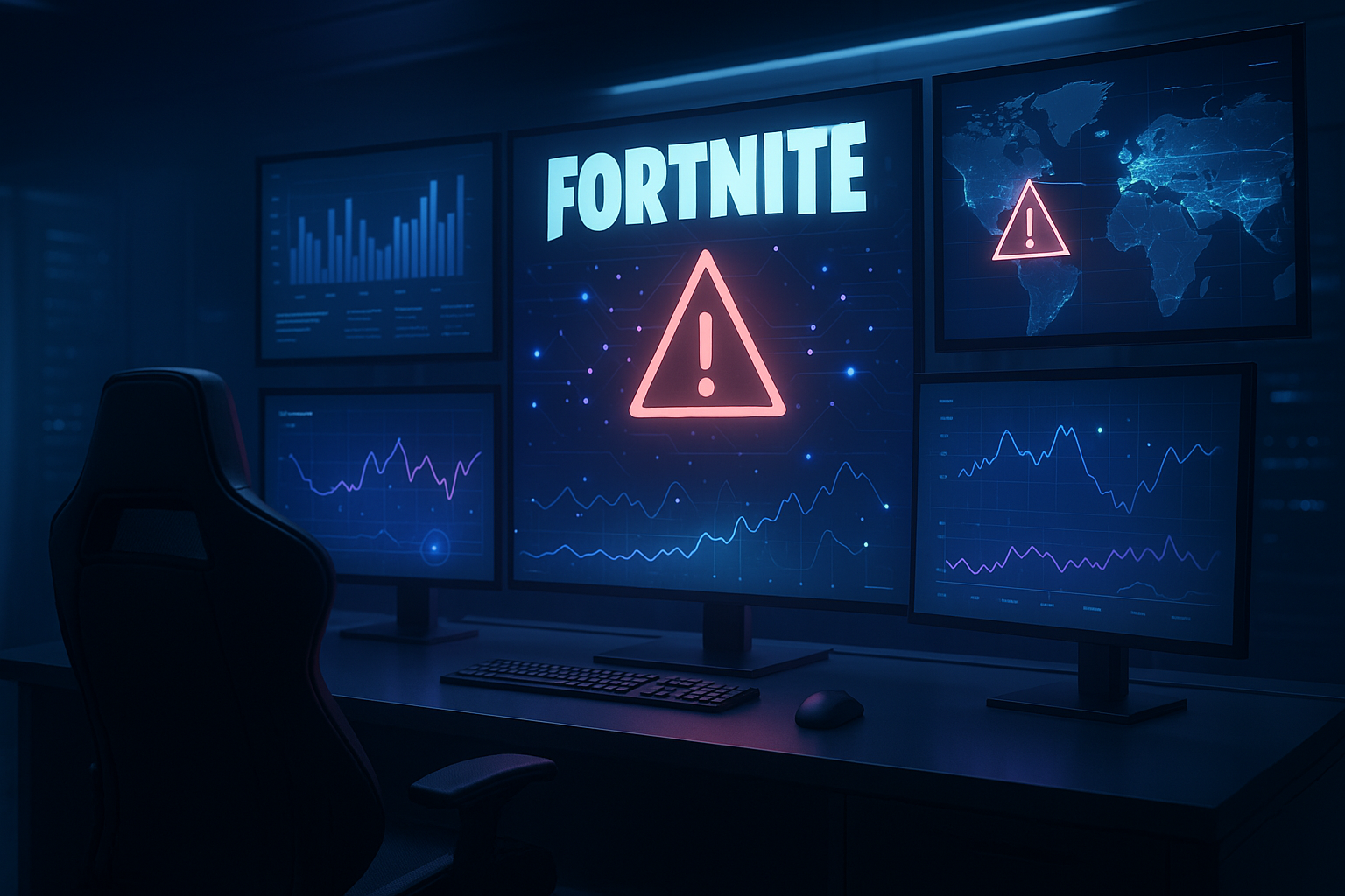 Visual representation of fortnite server status