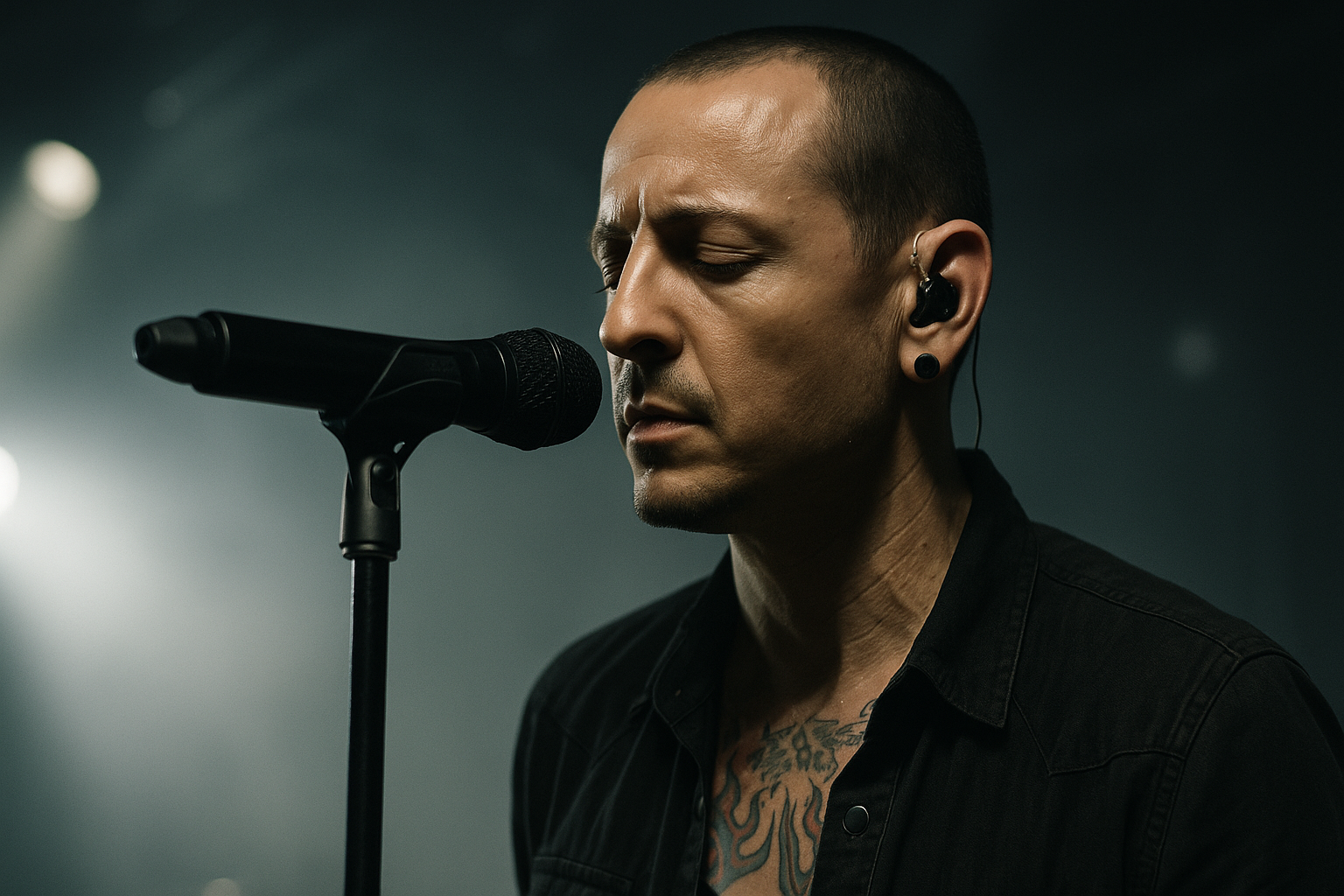 Visual representation of chester bennington