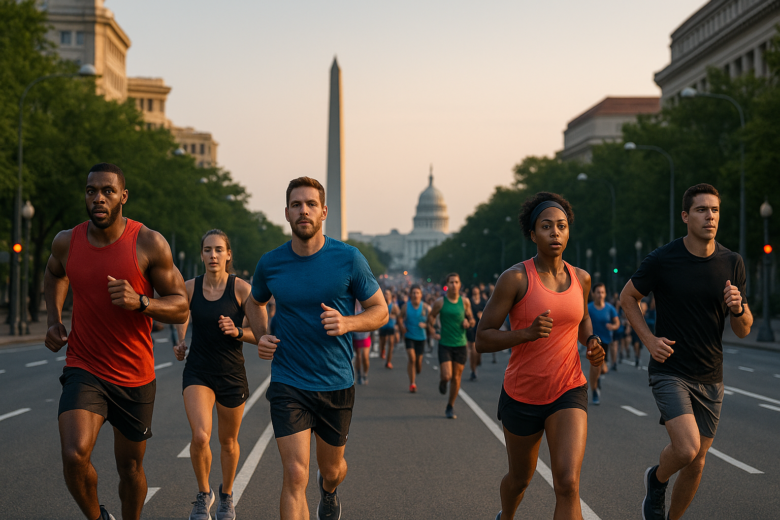 Visual representation of rock and roll half marathon dc
