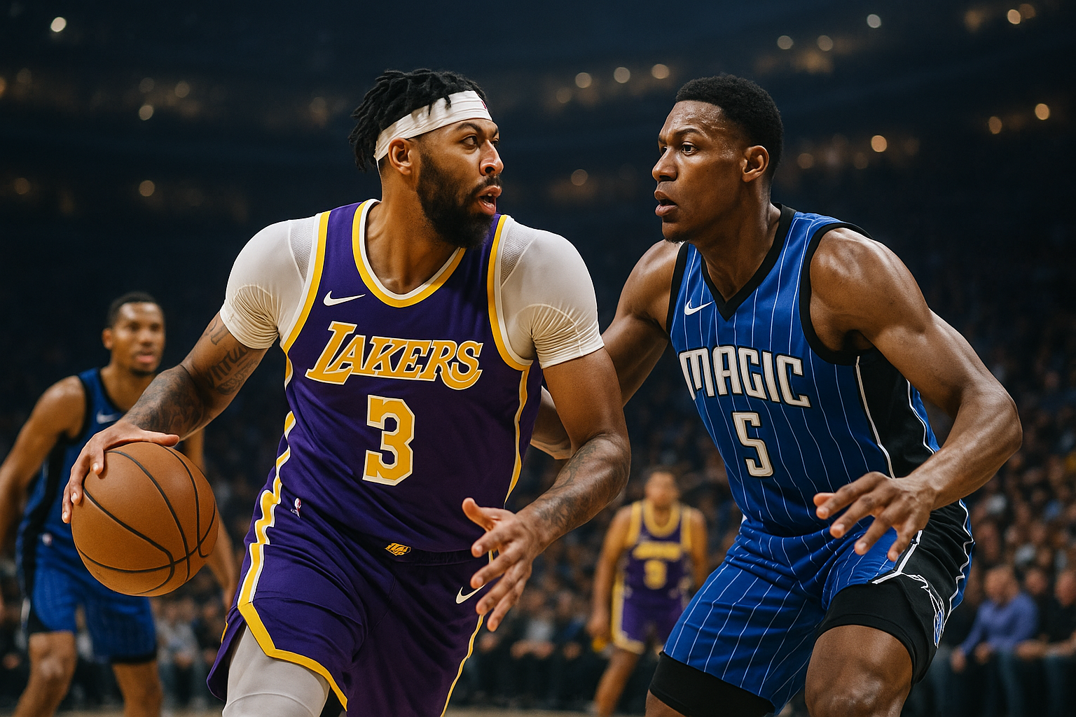 Visual representation of lakers vs magic