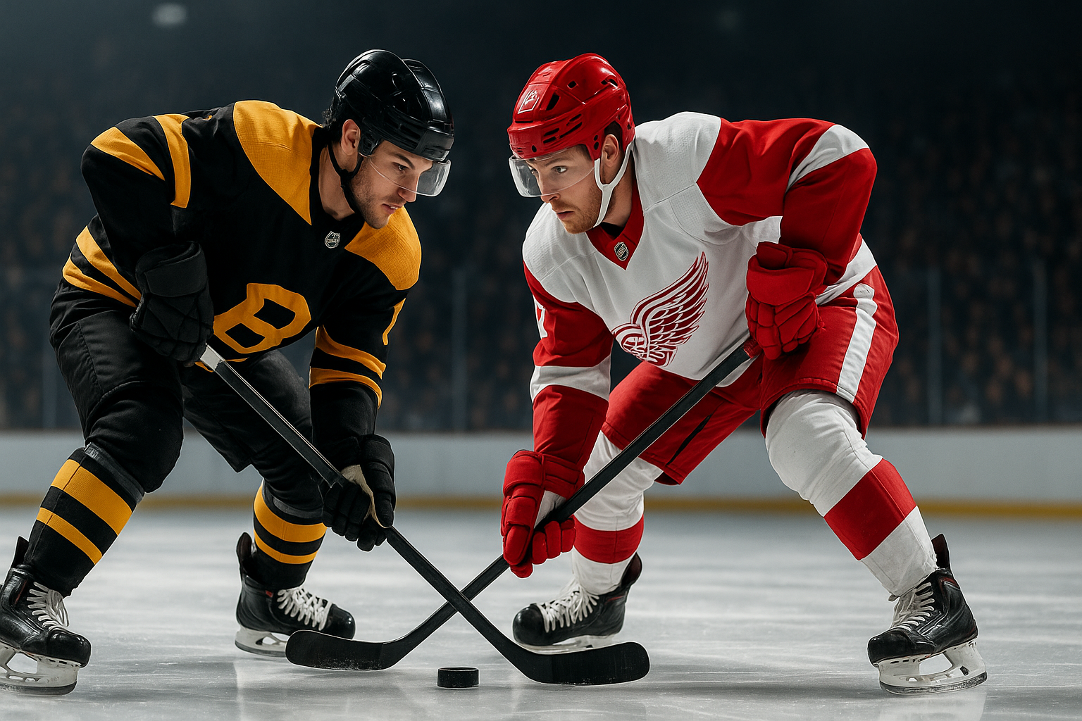 Visual representation of bruins vs red wings