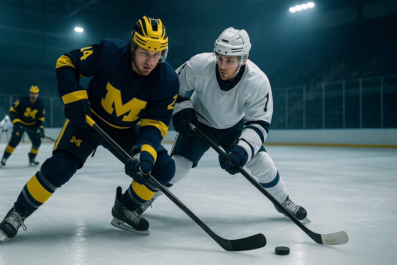 Visual representation of michigan hockey