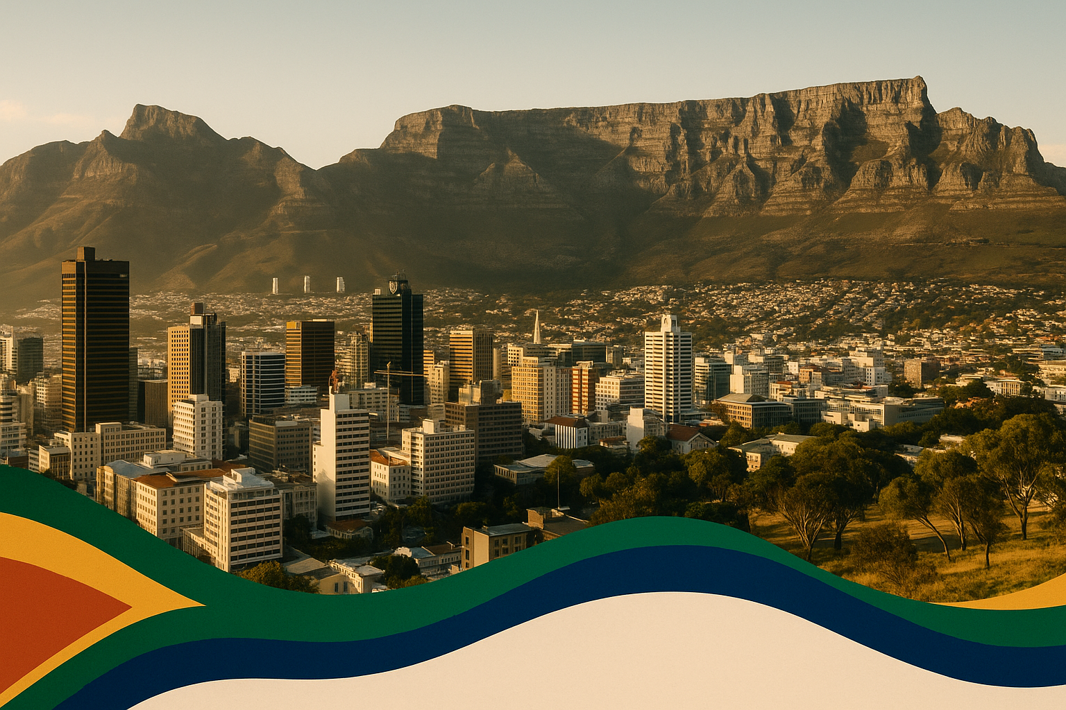 Visual representation of south africa