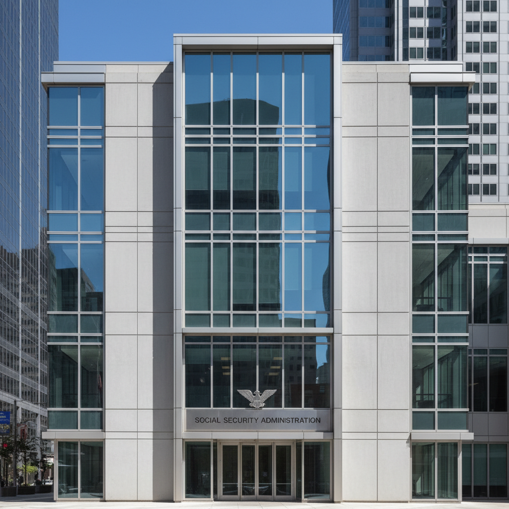 Visual representation of social security office